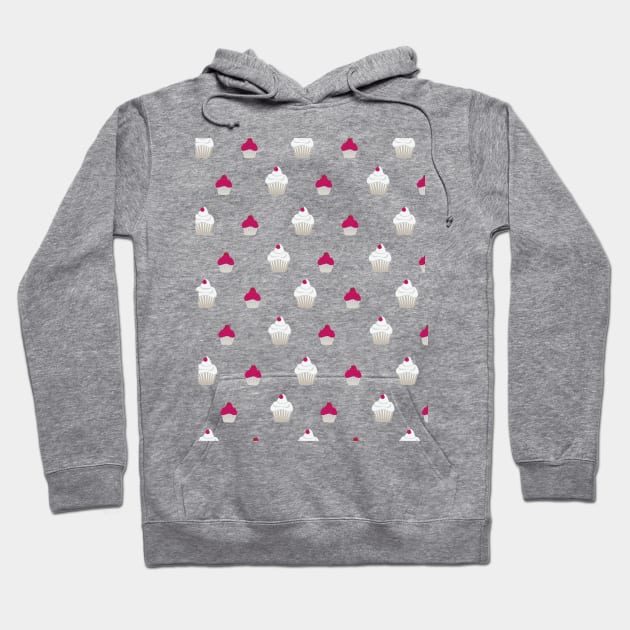 Cute Cupcake Pattern Hoodie by That Cheeky Tee